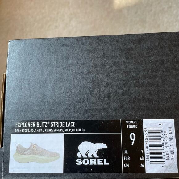 Sorel Explorer Blitz Stride Lace Sneakers New Size 9 - Picture 7 of 9